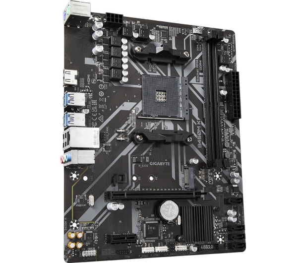 GIGABYTE Płyta główna Gigabyte B450M K - 1102505 - zdjęcie 2